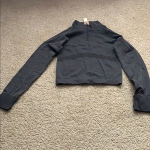 PINK Cropped Half-Zip